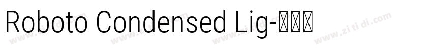 Roboto Condensed Lig字体转换